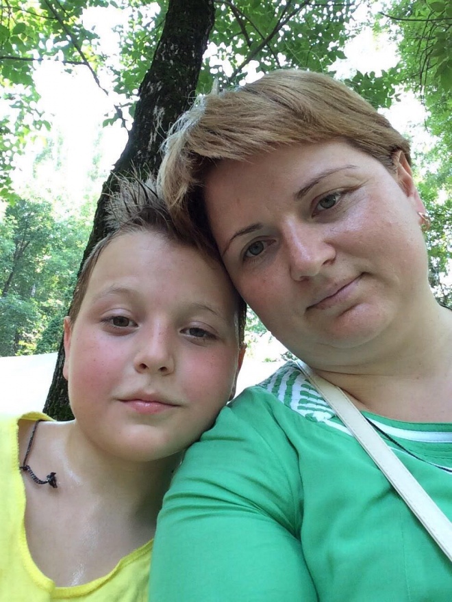 Елена Редчина и её дочь